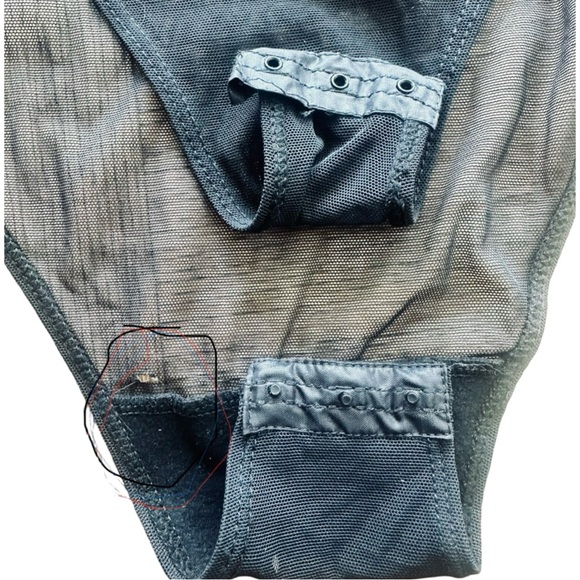 STATE OF CLAUDE MONTANA Black Sequin And Beaded Mesh Bodysuit - Picture 5 of 10